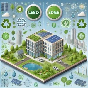 What are the differences between LEED and EDGE certification?