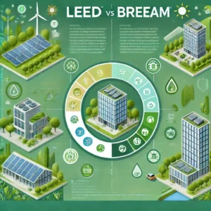 What are the key differences between LEED and BREEAM?