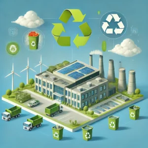 How are waste management and recycling assessed in LEED?